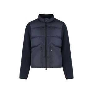 MONCLER GRENOBLE Men's Hybrid Padded Jacket with Knit Sleeves Men BLUE Sweaters